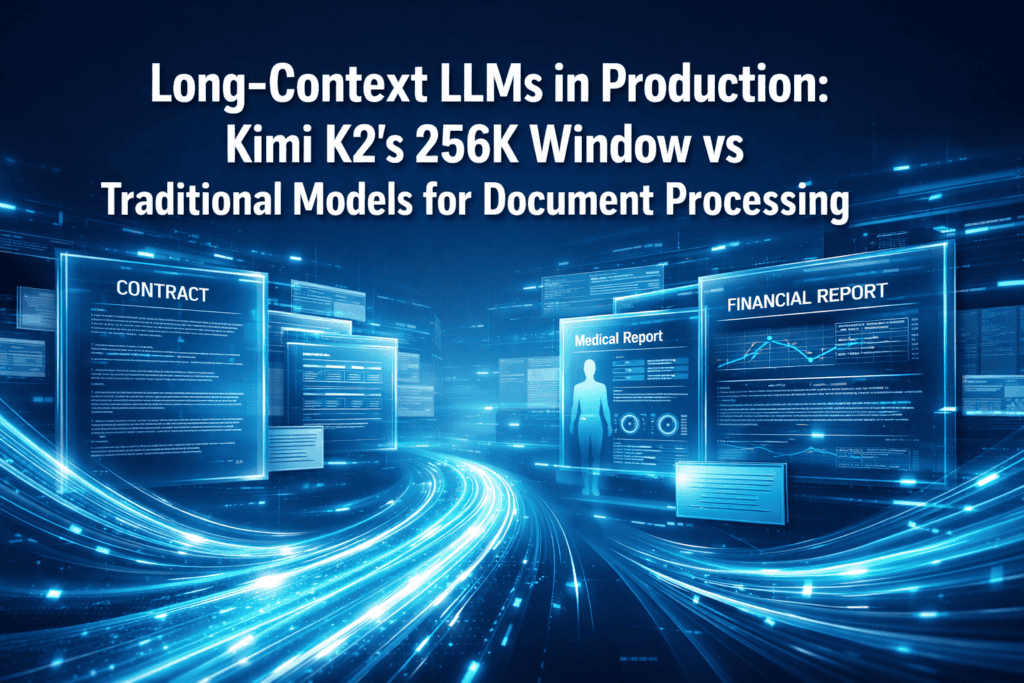 Long-Context LLMs in Production: Kimi K2's 256K Window vs Traditional Models for Document Processing