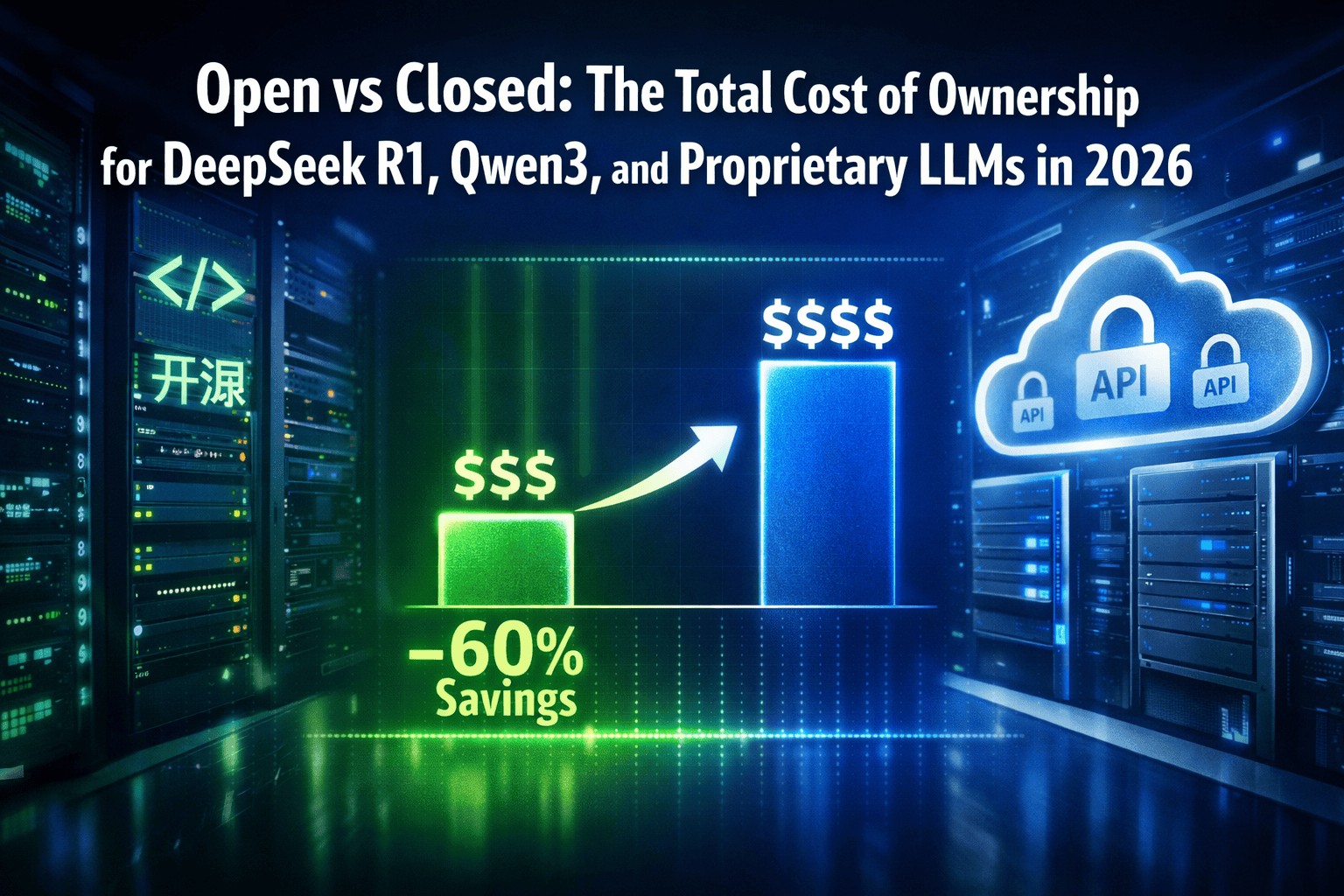 Open vs Closed: The Total Cost of Ownership for DeepSeek R1, Qwen3, and Proprietary LLMs in 2026